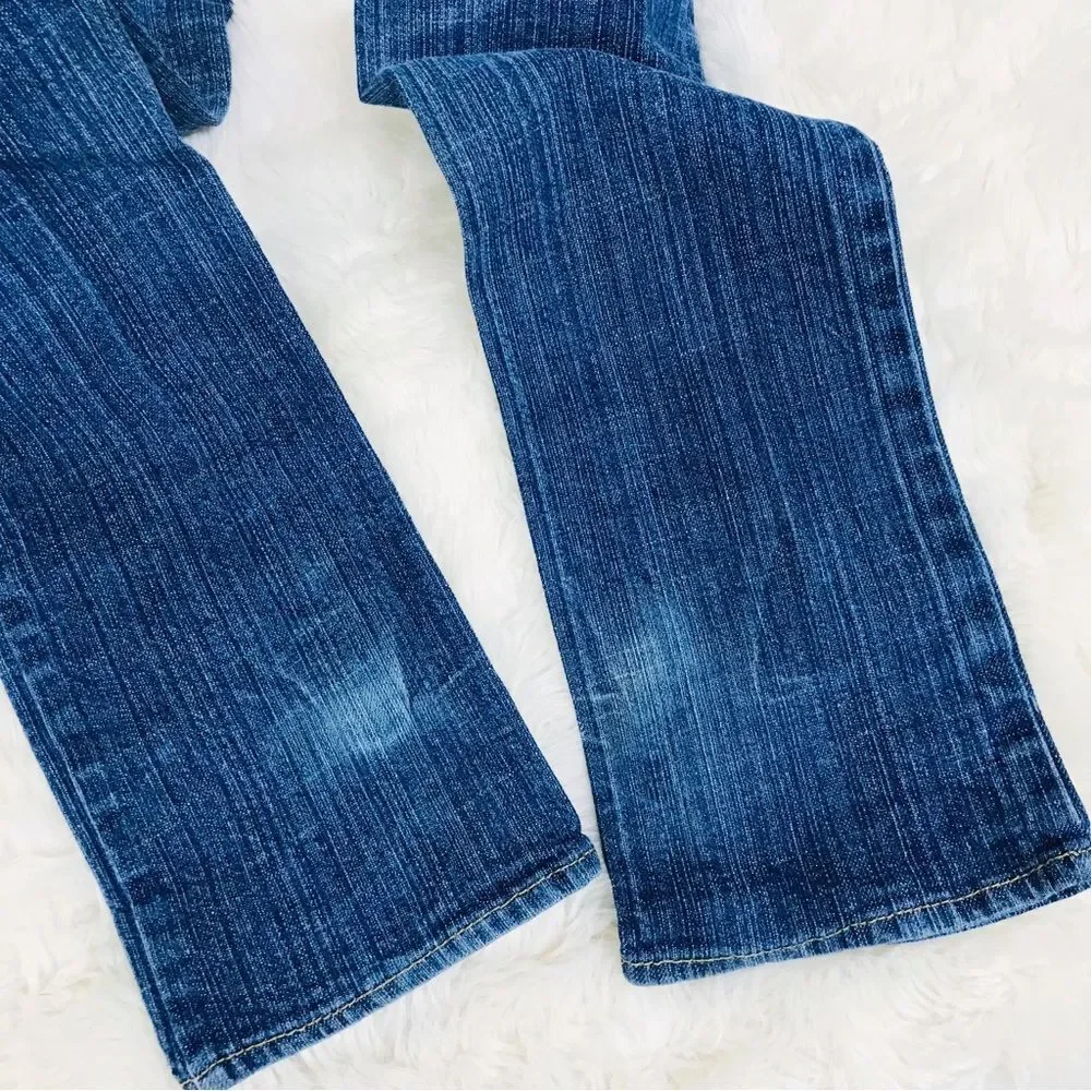 LEVI’S Girls Skinny Jeans Slim Fit Dark Wash Distressed Size 16‎ Slim